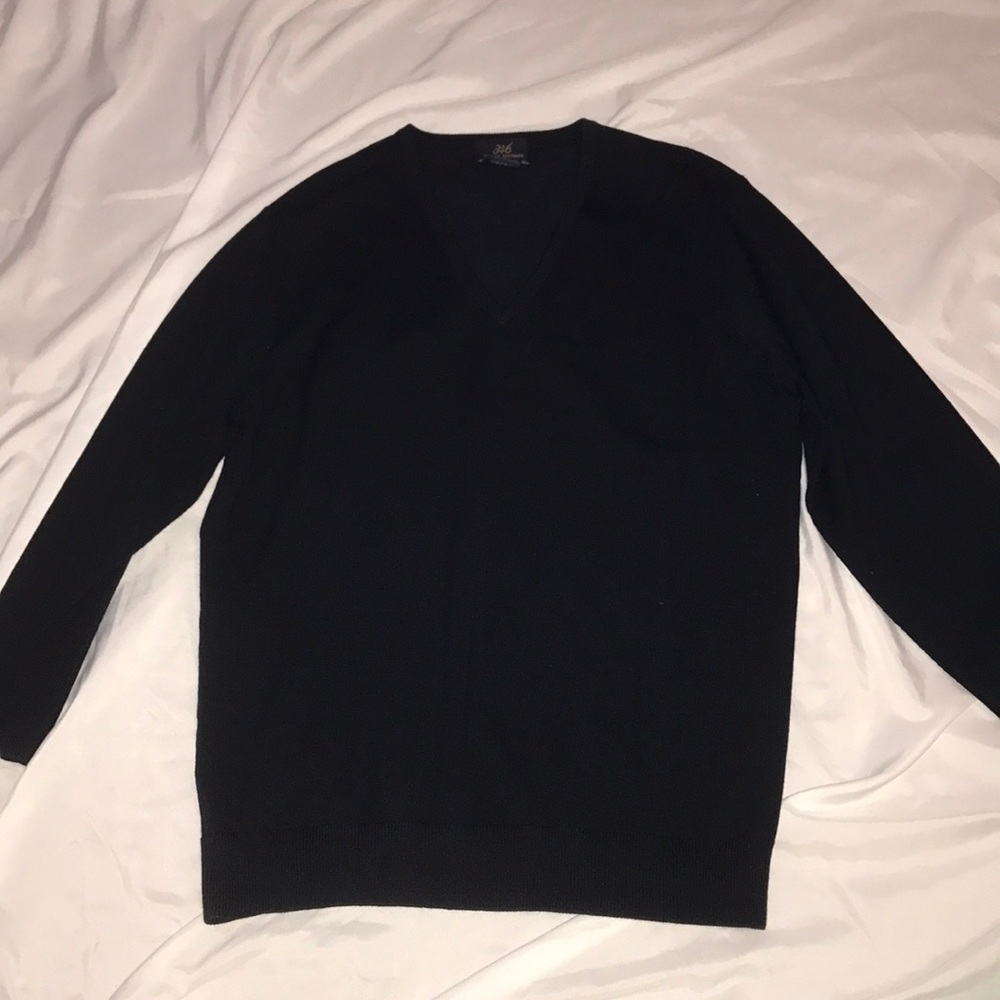 Navy blue brooks brother sweater.